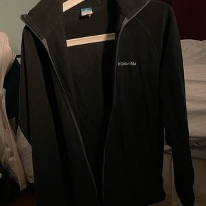 Black Columbia Men Zipper up Fleece
